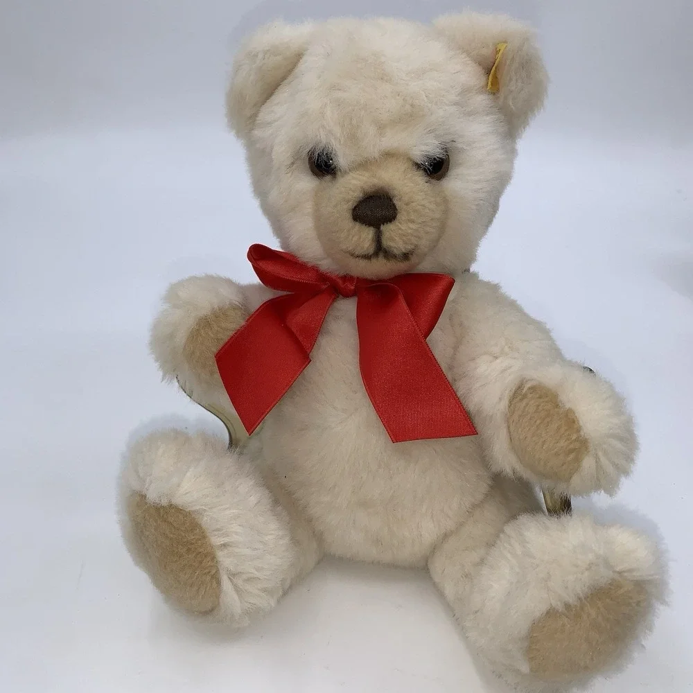 Vintage Steiff Petsy Teddybar Champagne Bear 012181 Working Squeaker 11